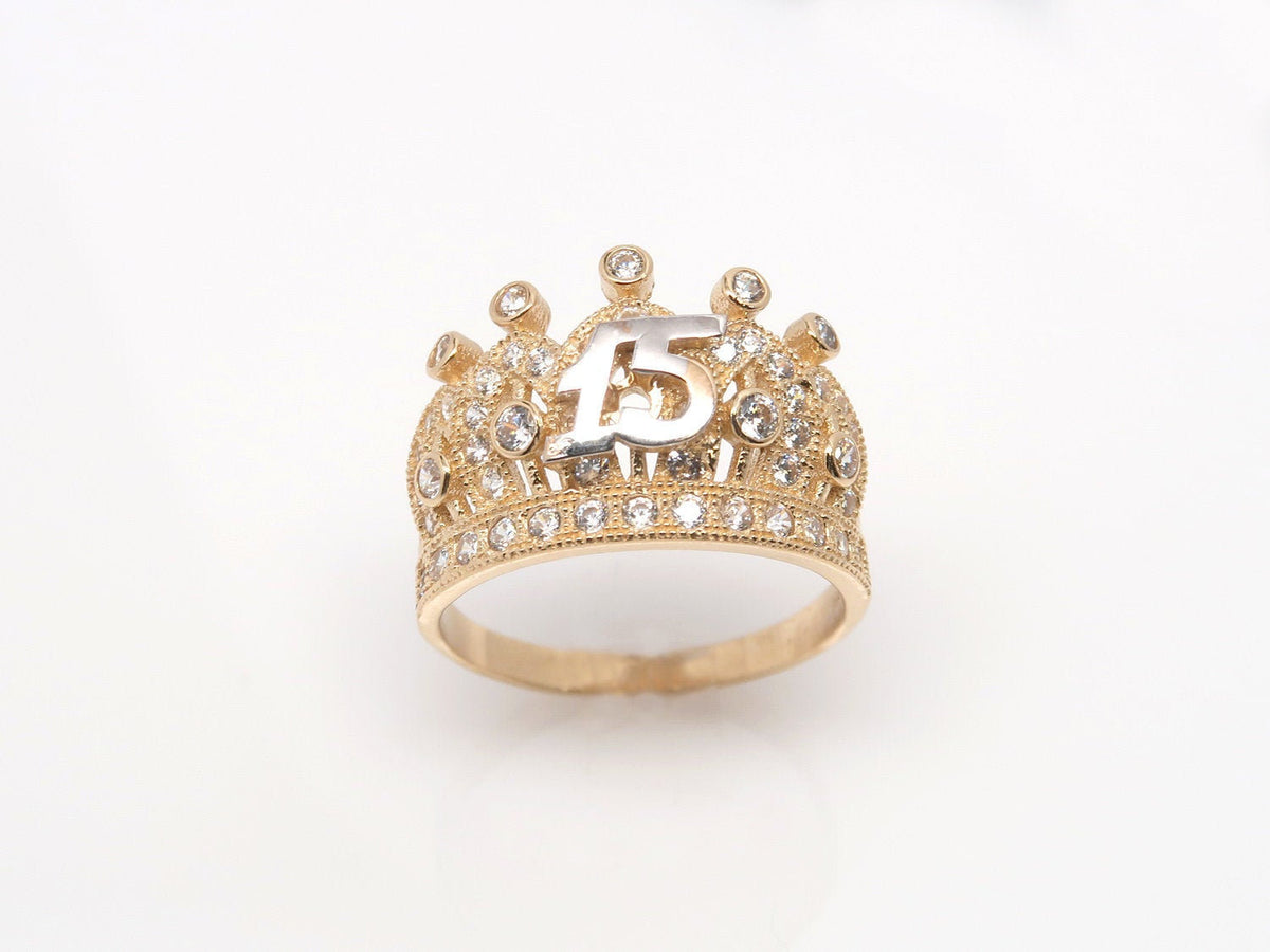 Quinceanera on sale crown rings