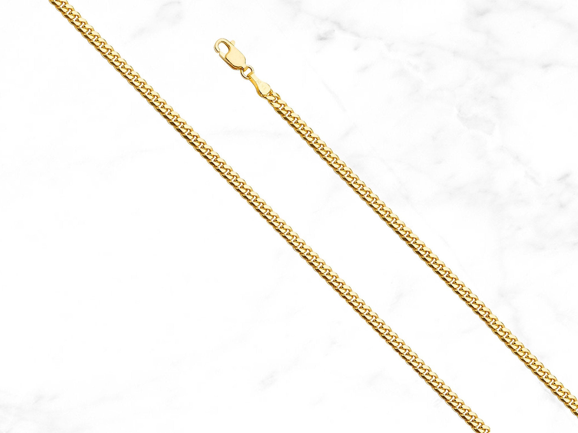 Miami Cuban Bracelet in Solid 14K Gold