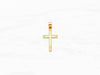 10K Latin Silhouette Gold Cross Pendant