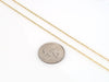 Hollow Gold Rope Chain Necklace in 10K Yellow Gold US Quarter reference