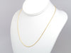 Hollow Gold Rope Chain Necklace in 10K Yellow Gold side view