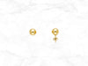 ball stud earrings in 14k gold