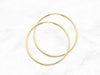 Polished Hoop Earrings - 35 mm in 14K Gold