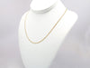 Cuban Chain Necklace (2 mm) in Hollow 14K Gold