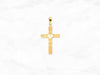 Cross with Heart Pendant in 14K Gold