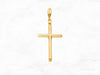 14K Gold Plain Cross Pendant