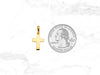 Small Bold Cross Pendant in 14K Gold