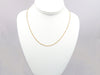 Cuban Chain Necklace (2 mm) in Hollow 14K Gold