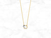 Butterfly Circle Necklace with Gems in 14K Gold