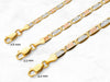 Solid 14K Gold Valentino Bracelet • Real Gold Chain Bracelet • Tri Color Valentino Bracelet • Tri Gold Pendant Bracelet •