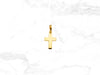 Small Bold Cross Pendant in 14K Gold